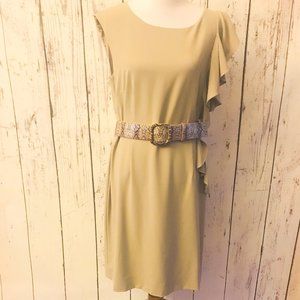 ANTOINIO MELANI SIZE 14 CREPE SHEATH DRESS